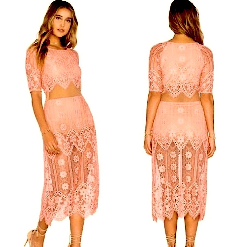 PRICE DROP!! 💥💥🌤️🌤️For Love And Lemons Midi Illusion Dress (S) - Picture 2 of 16